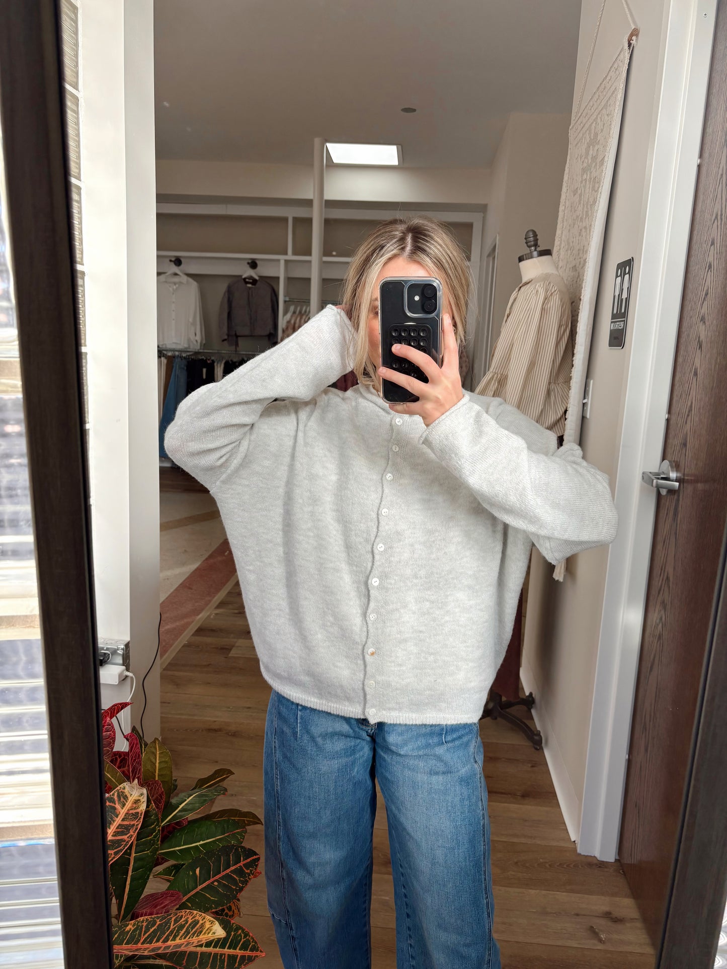 Piper Cardigan- Light Grey