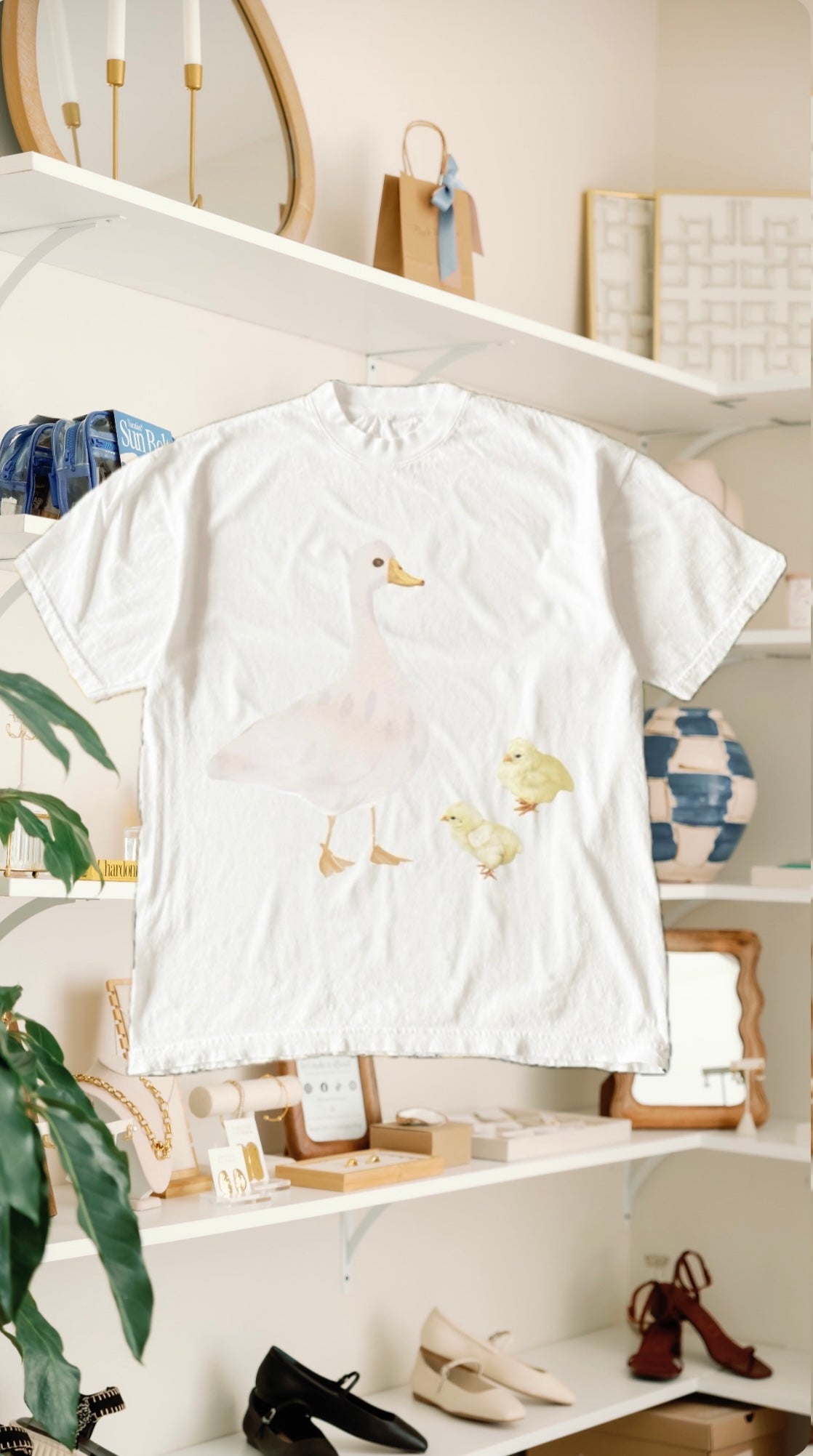 Mother Duckling Tee- White