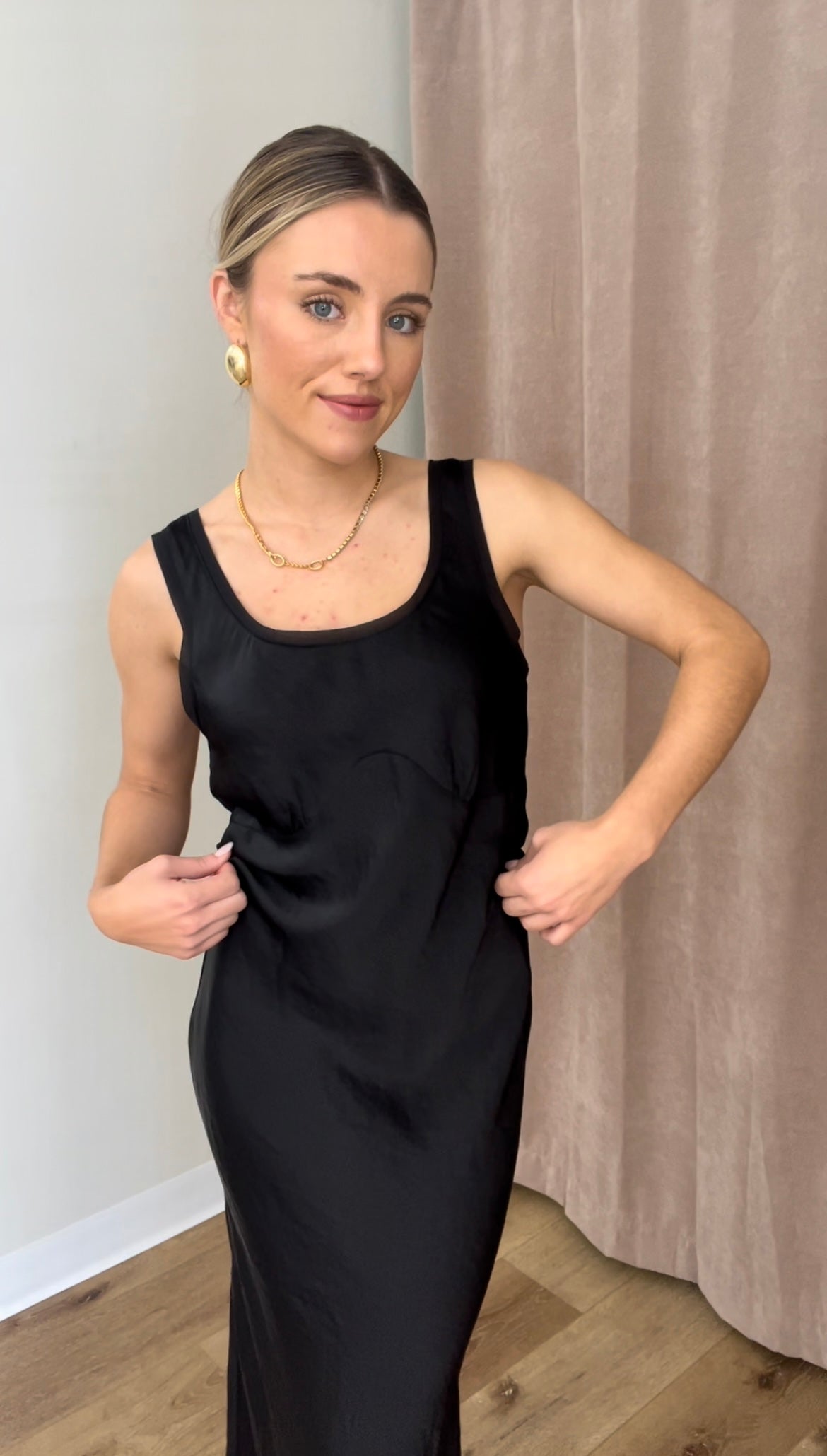Maintenance Midi Dress- Black