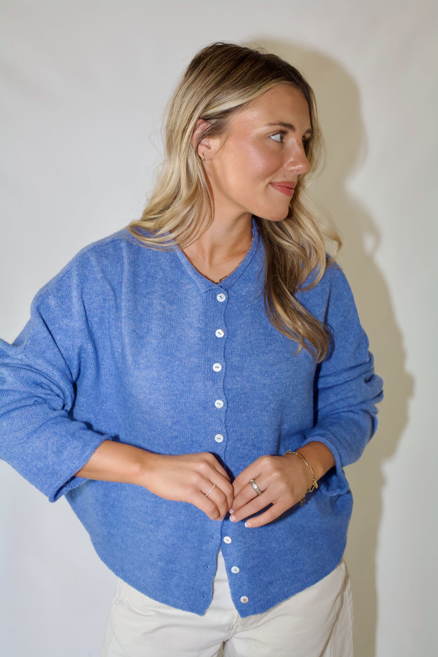 Piper Cardigan- Periwinkle Blue