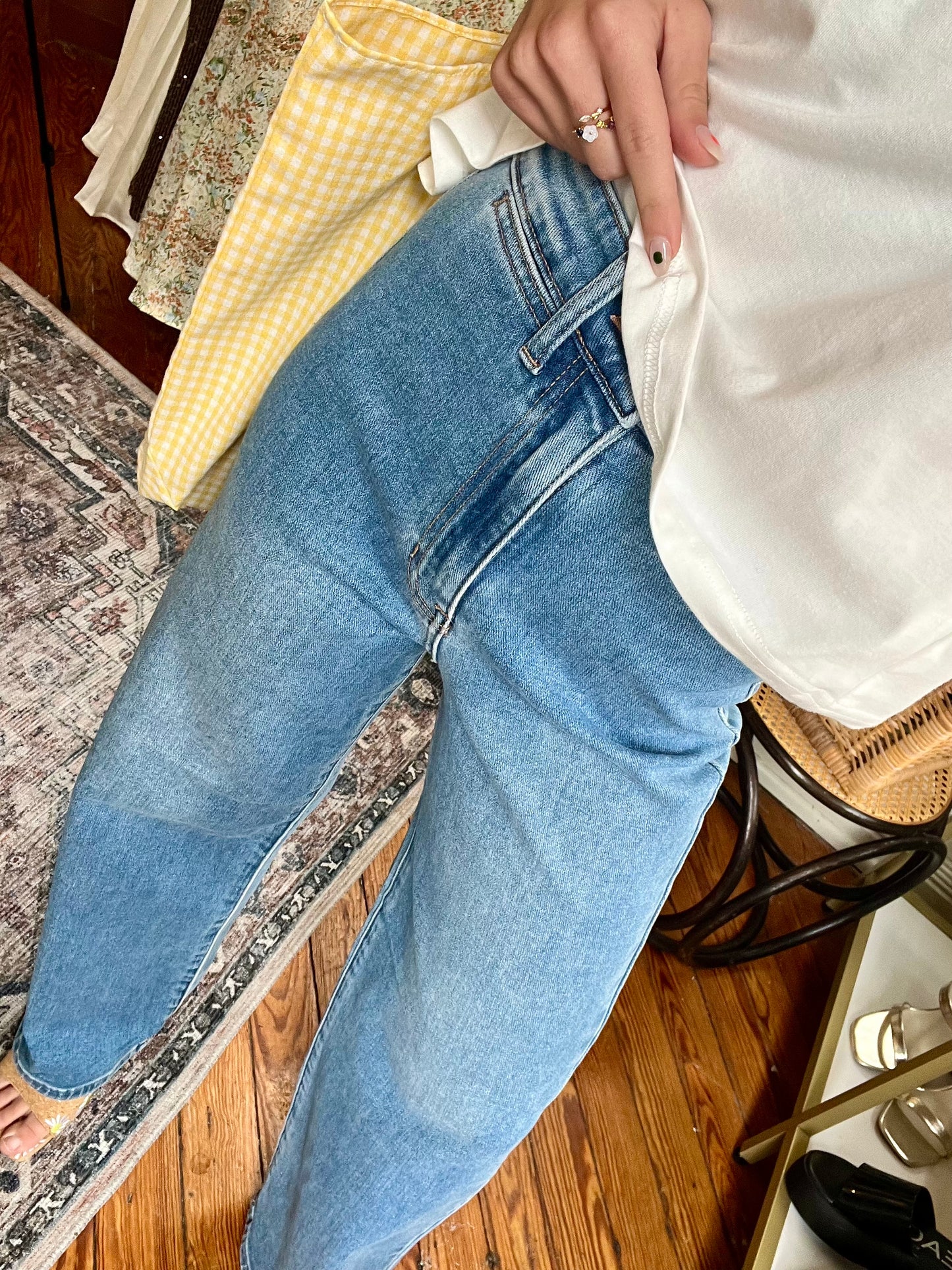Winona Welt Pocket Denim- Medium Wash