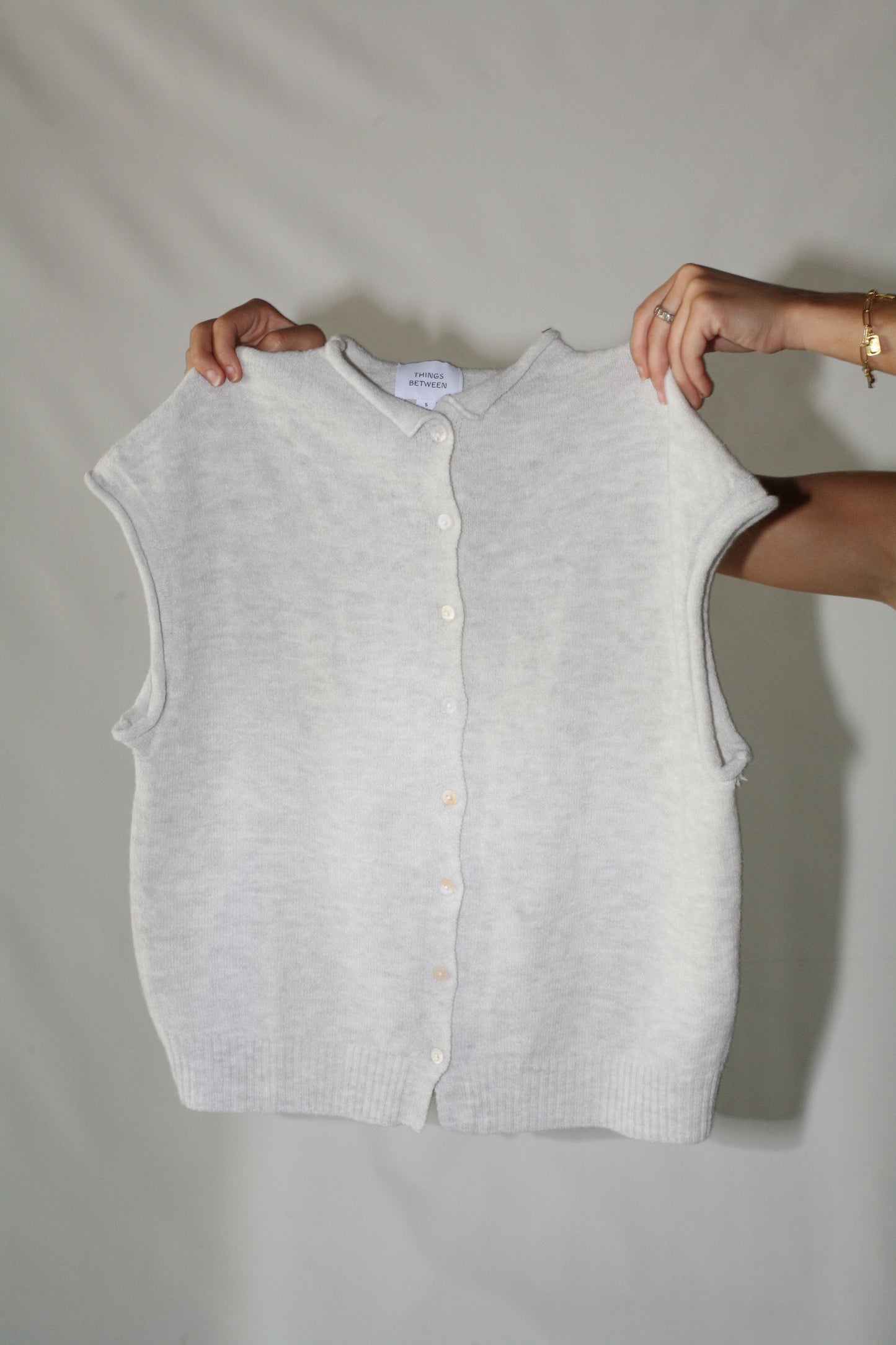 Piper Vest- Light Grey