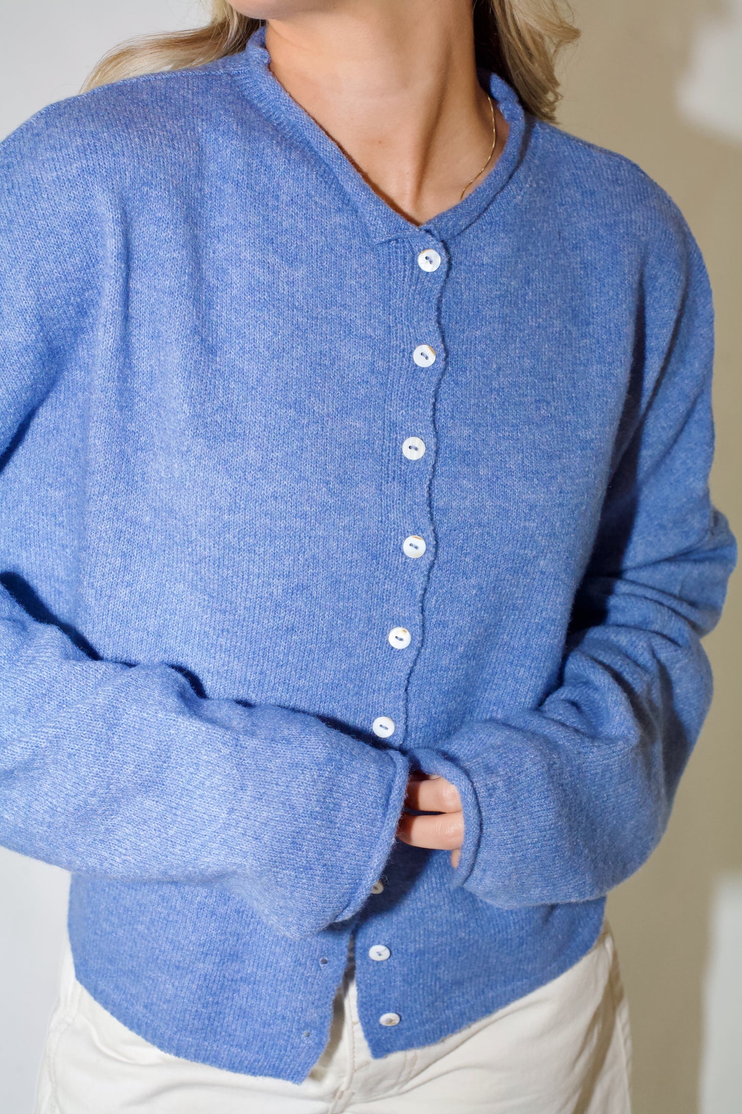 Piper Cardigan- Periwinkle Blue