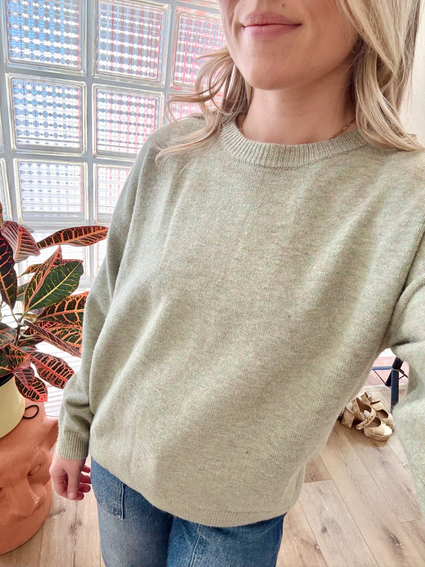 Shane Sweater- Spring Sage