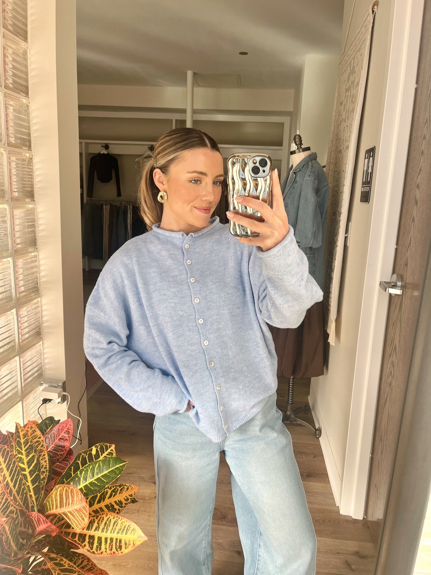 Piper Cardigan- Sky Blue