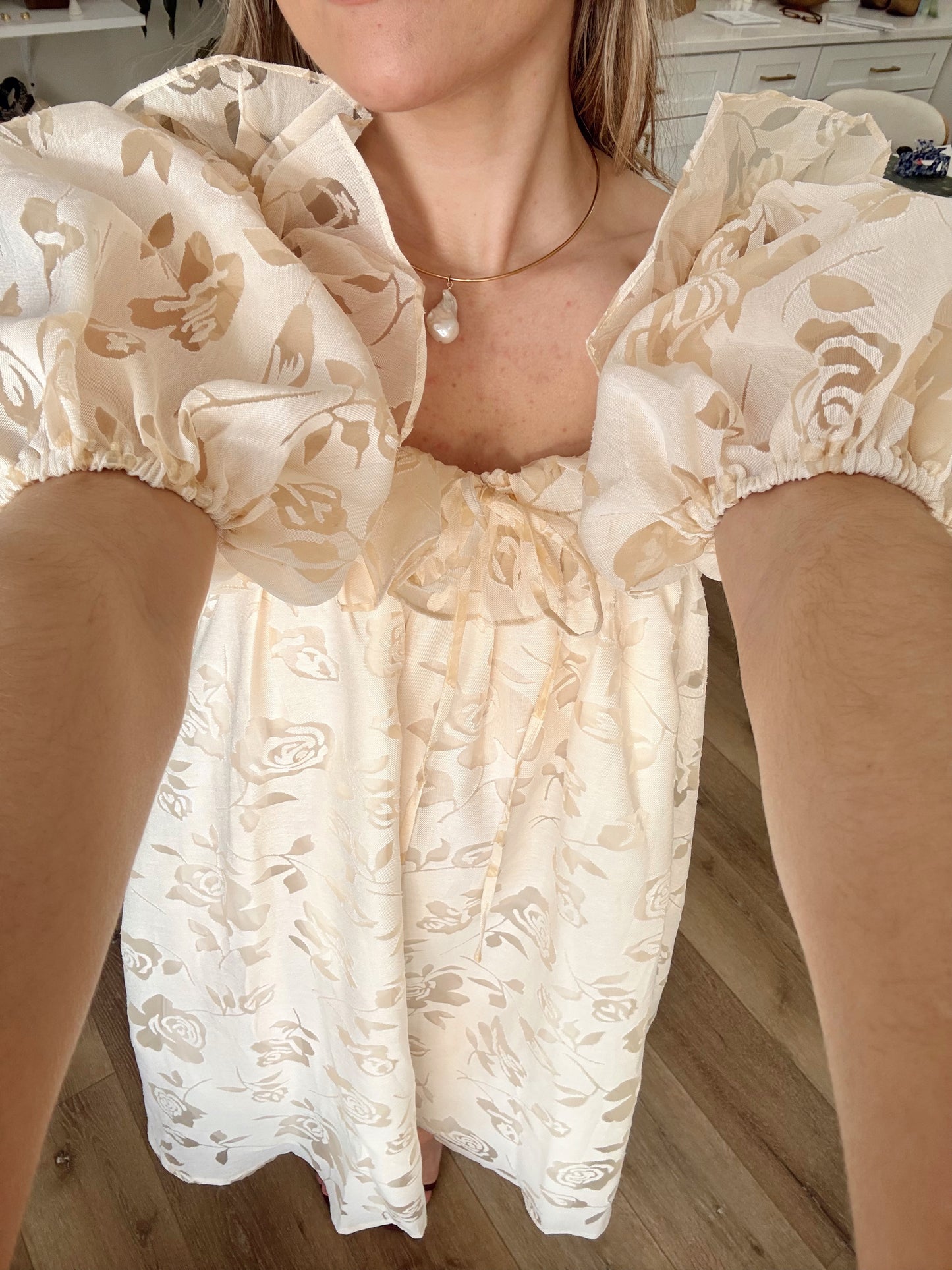 Evermore Dress- Ivory Floral