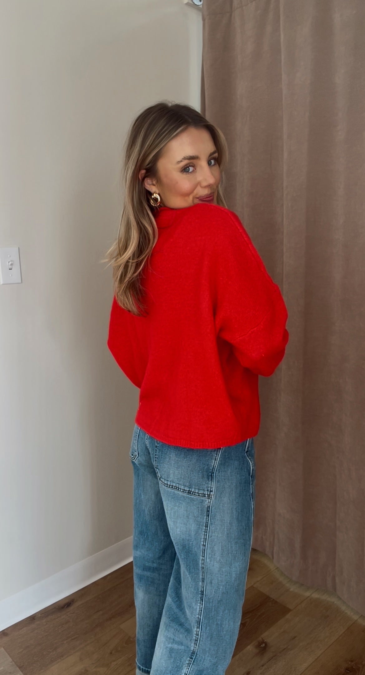 Piper Cardigan- Red