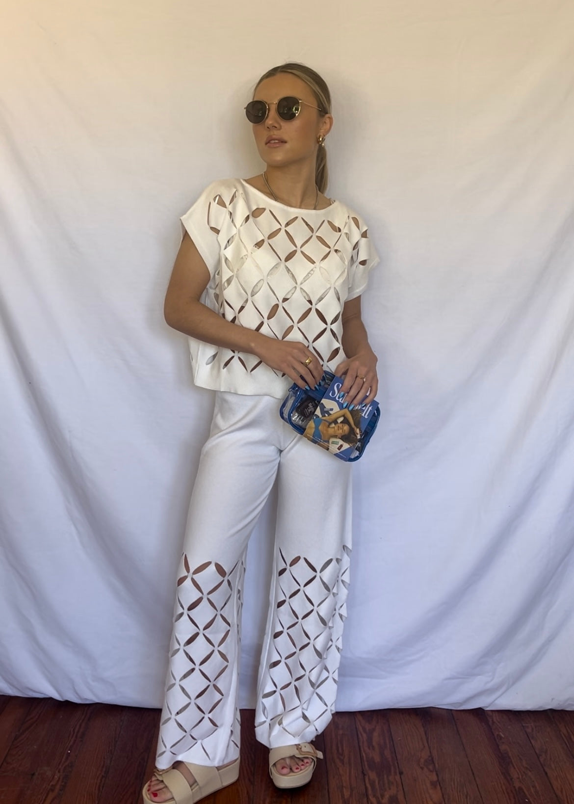 Cut To The Chase Sweater Bottoms- Ivory