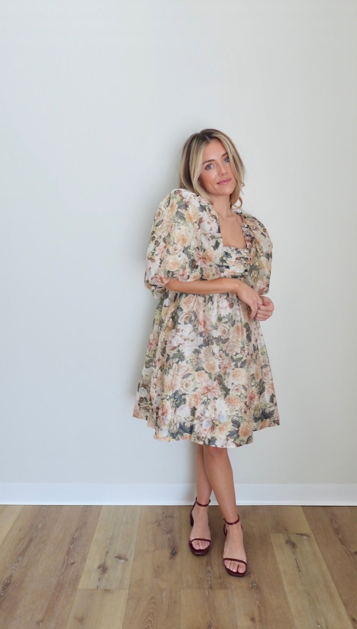 September Pleated Mini Dress- Multi