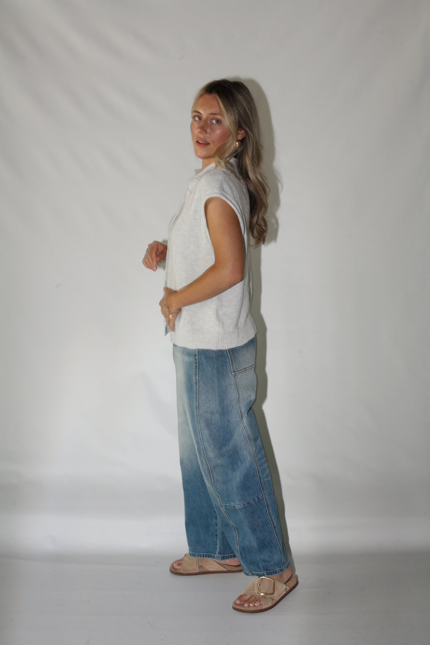 Piper Vest- Light Grey