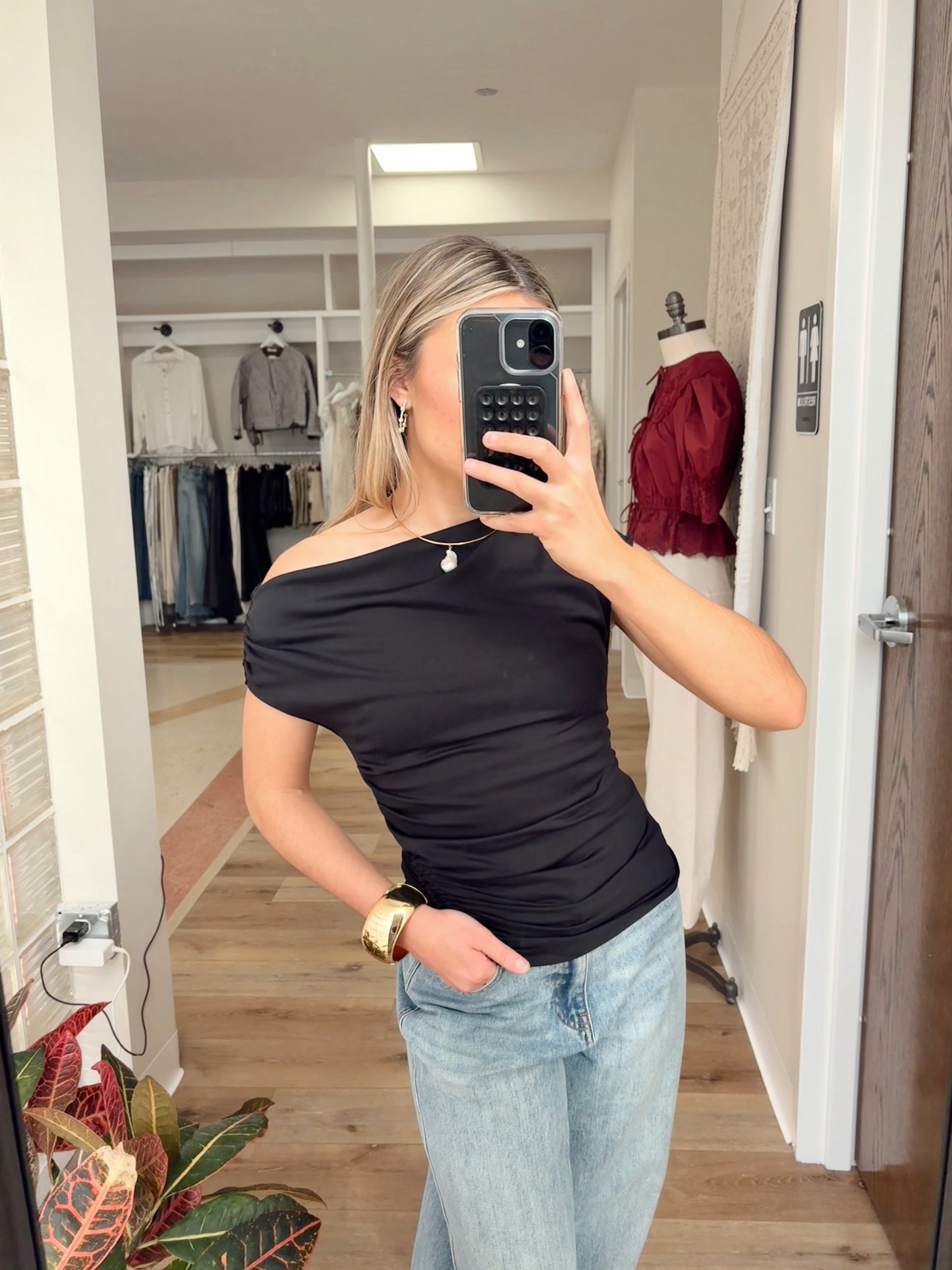 Killing Time Asymmetrical Top- Black