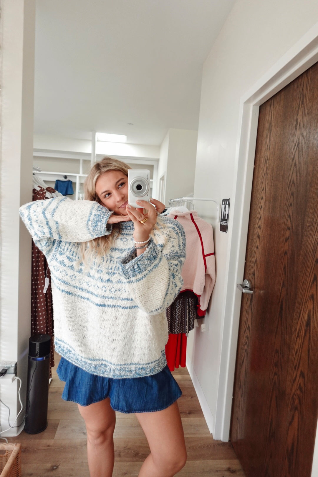 Dani Pattern Sweater-Cloud Combo