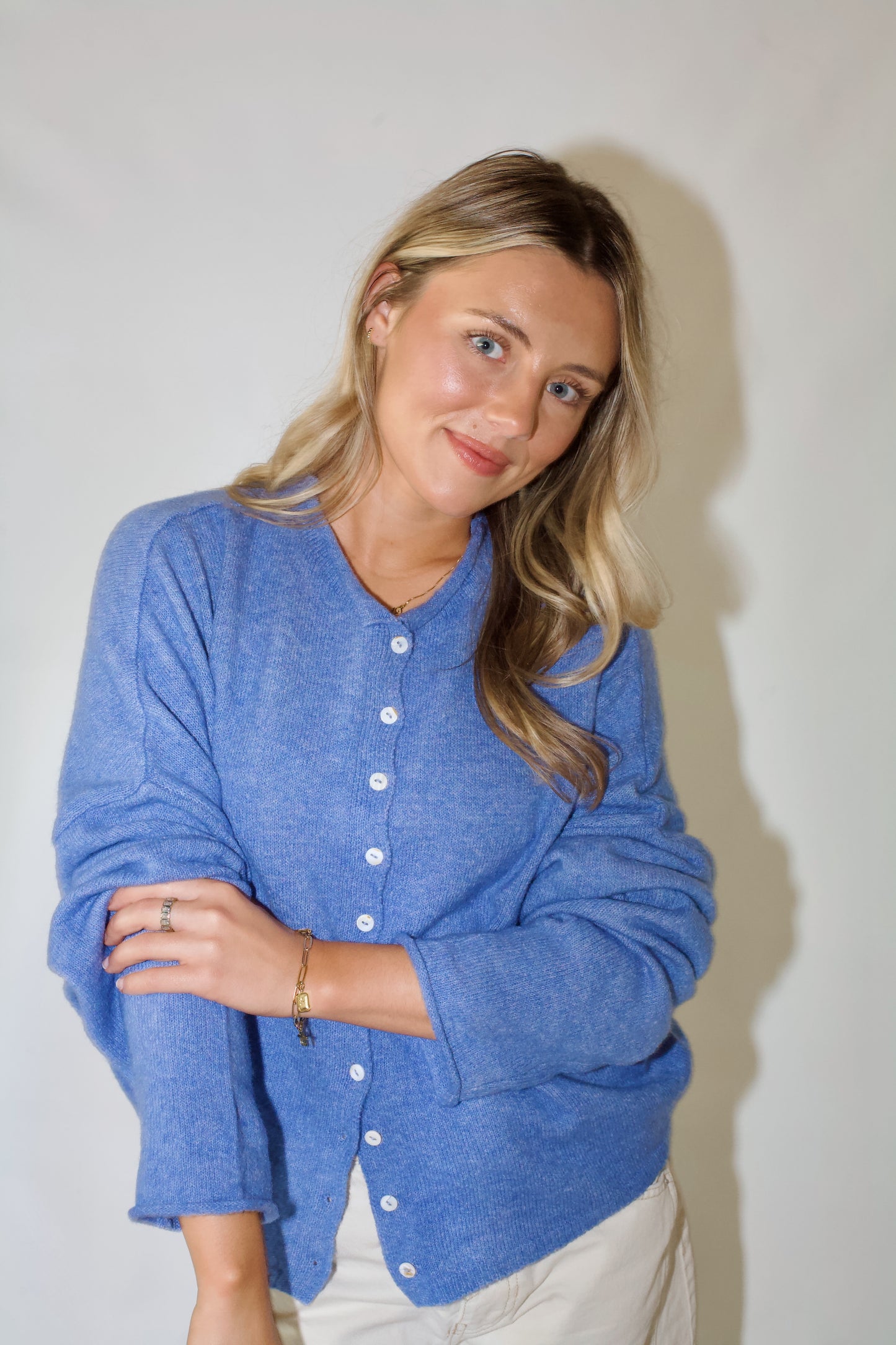 Piper Cardigan- Periwinkle Blue