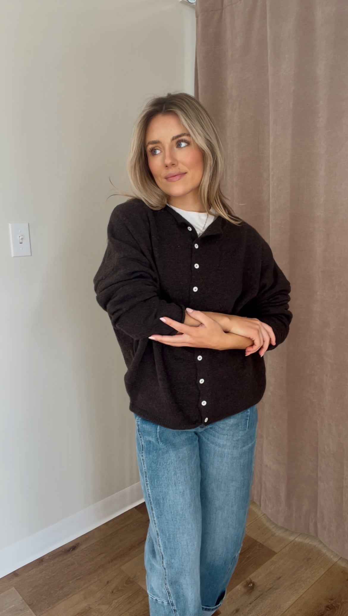 Piper Cardigan- Chocolate
