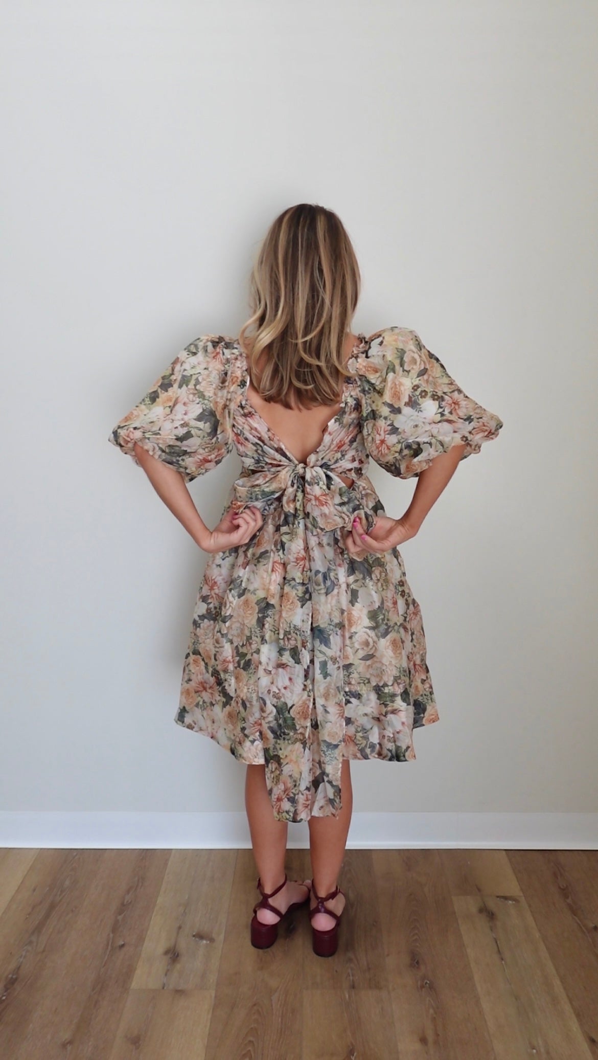 September Pleated Mini Dress- Multi