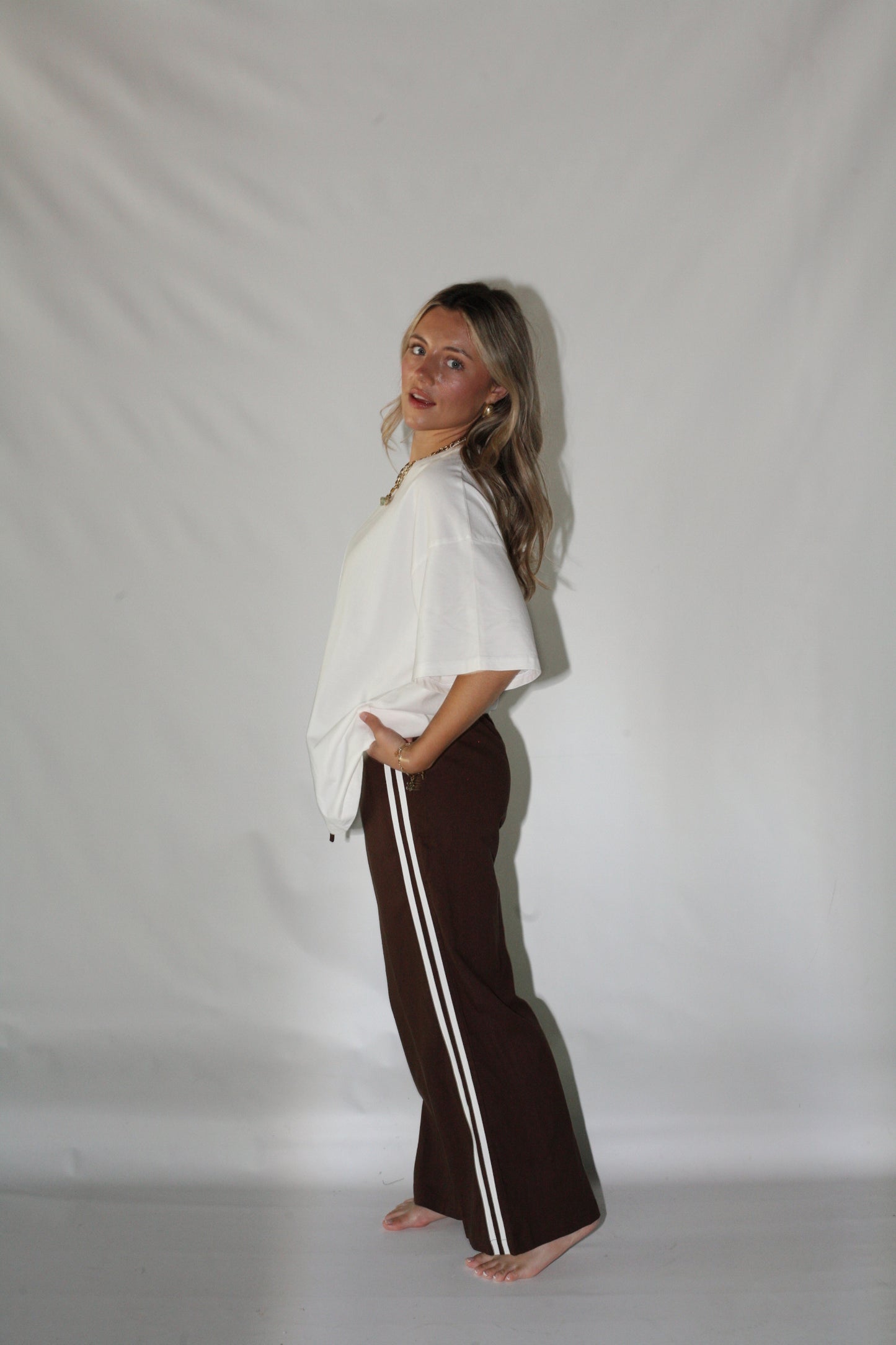 Lana Track Pants- Brown