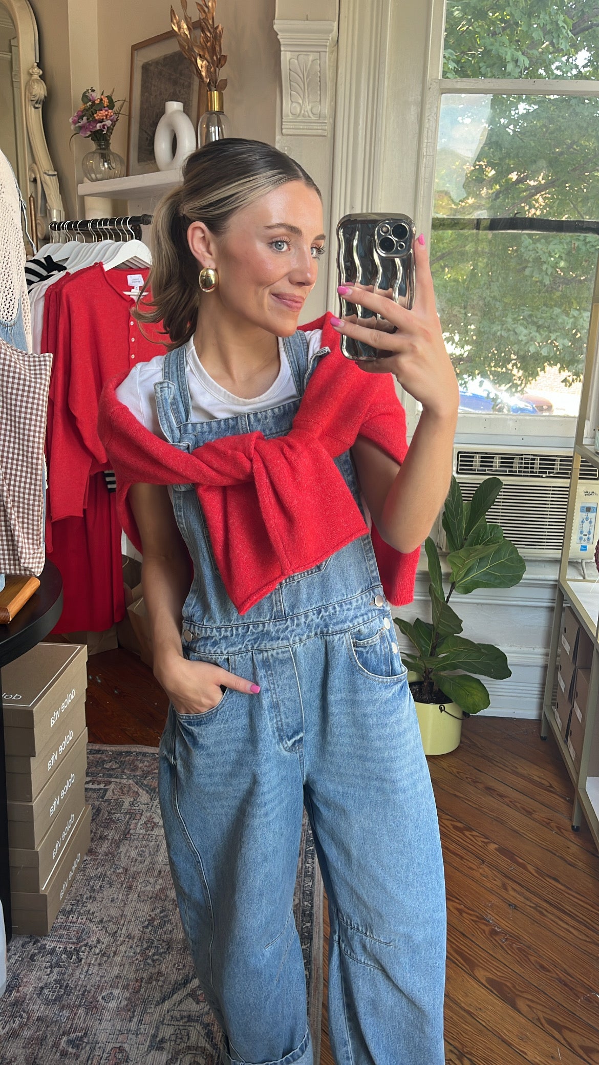 Piper Cardigan- Red