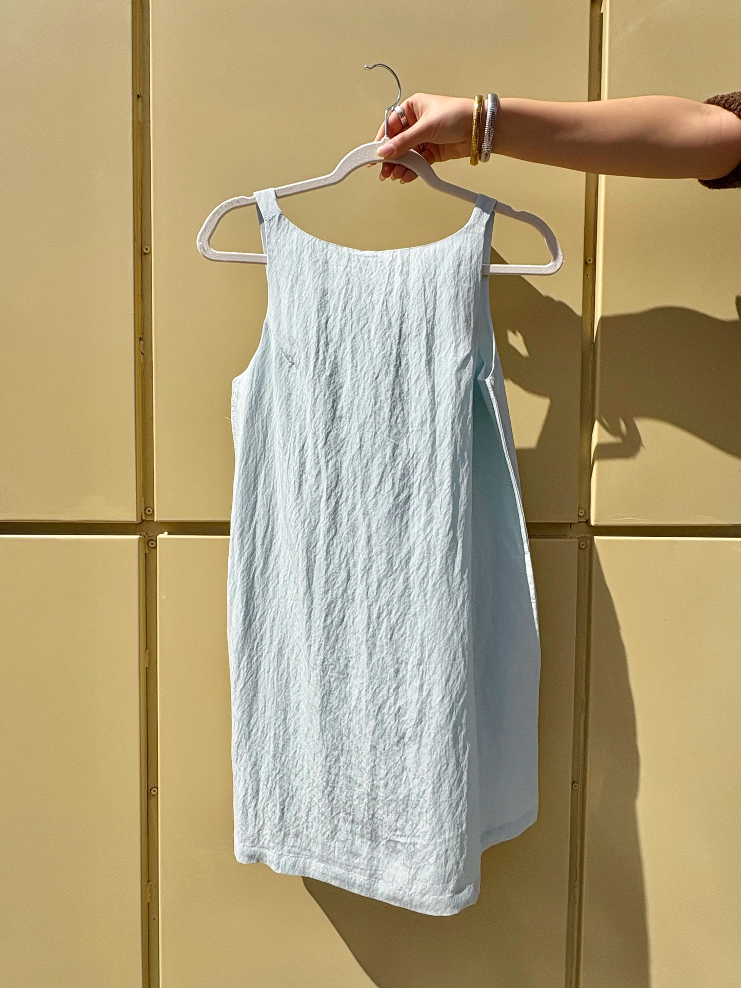 Polly Mini Dress- Robin Blue
