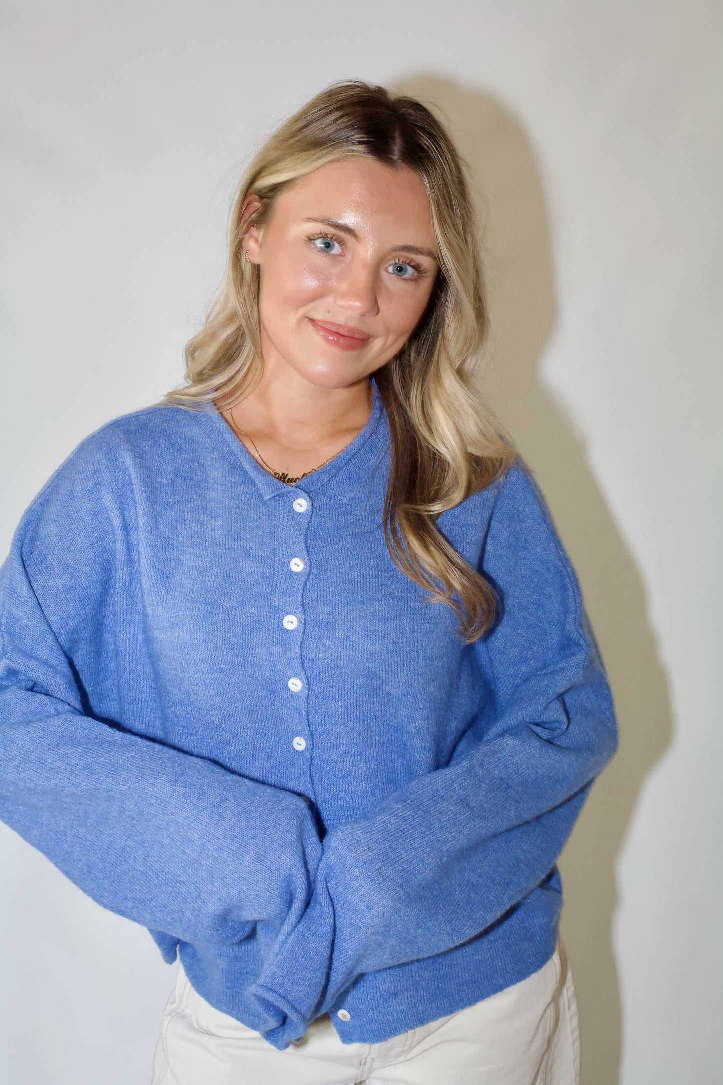 Piper Cardigan- Periwinkle Blue