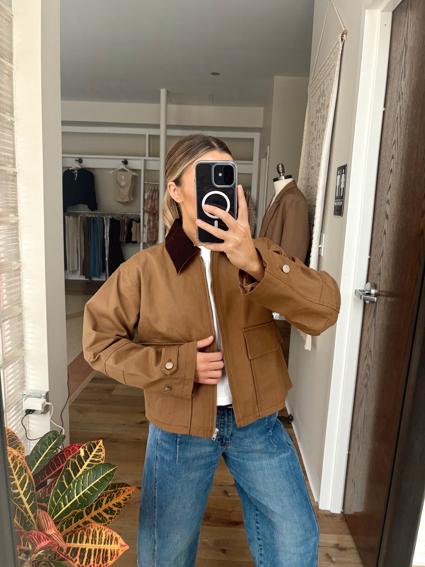 Chelsea Chore Jacket- Brown