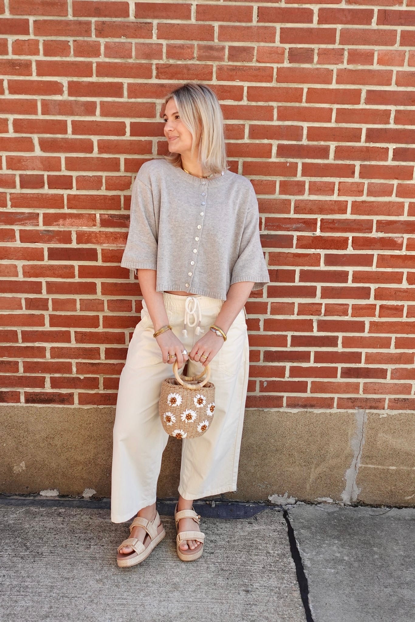 Birdy Cardigan- Beige