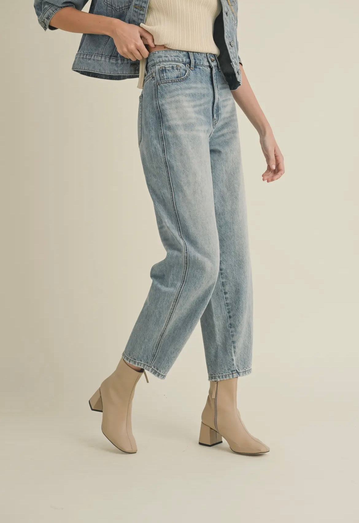 Benny Barrel Jean- Denim
