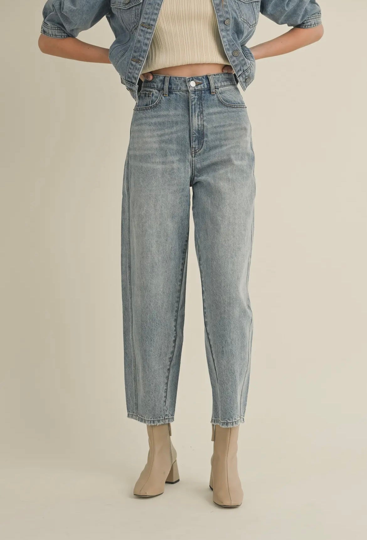 Benny Barrel Jean- Denim