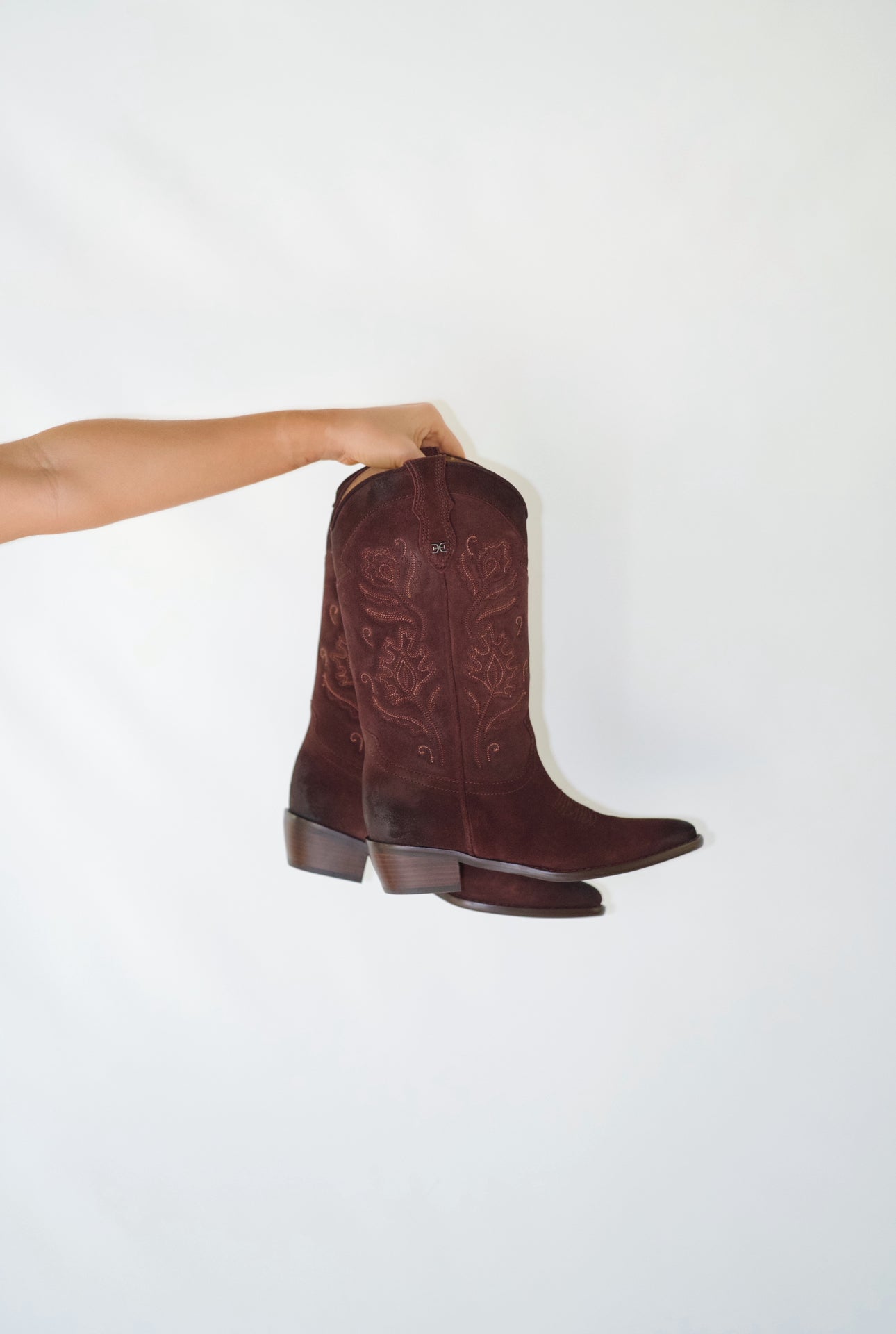 Rue Western Boots- Cafe Noir Suede