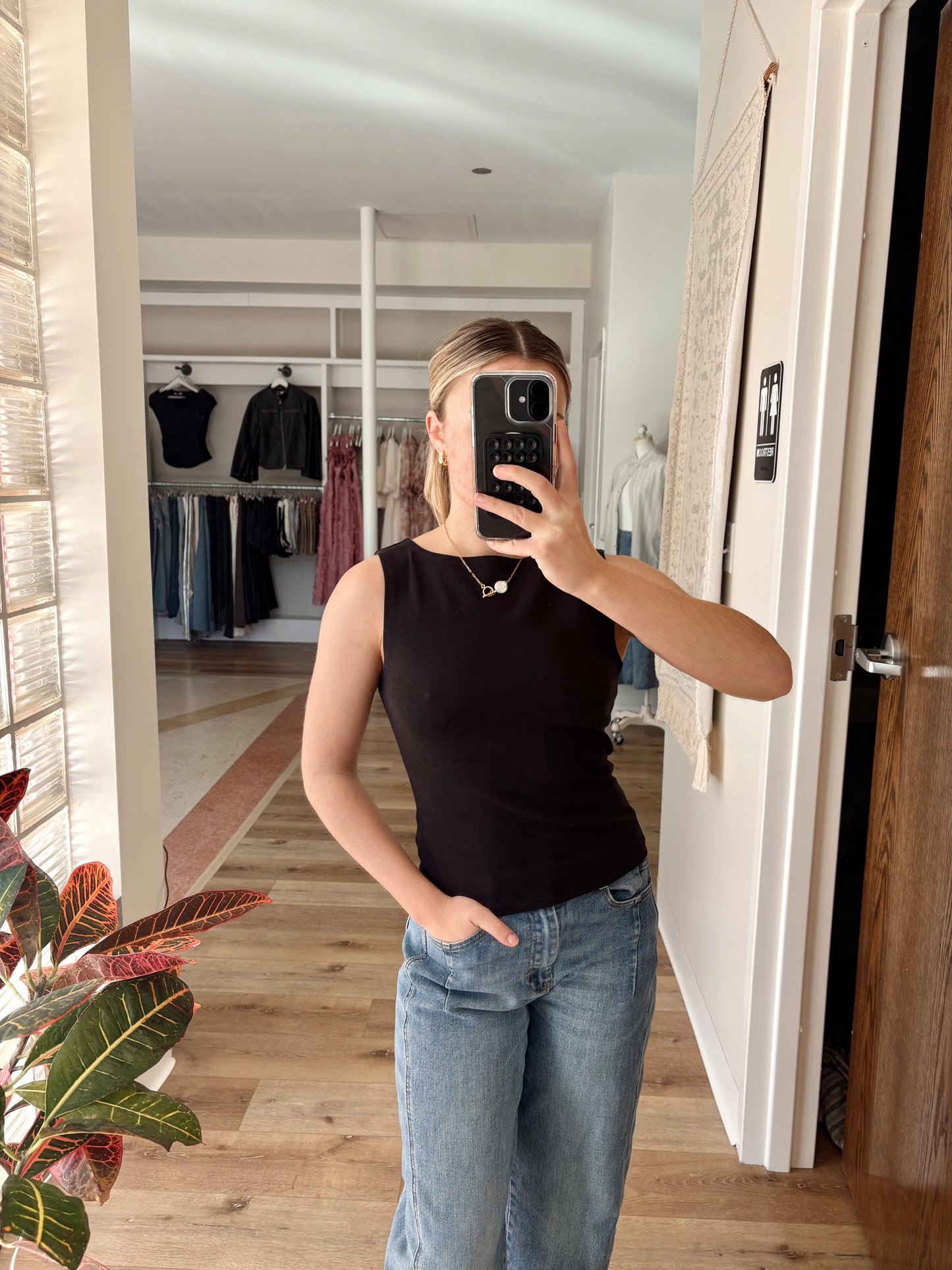 Sidney Knit Tank- Black