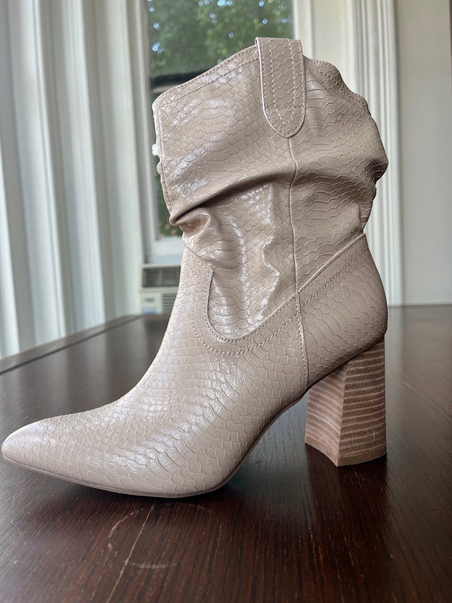 Croc boots- almond