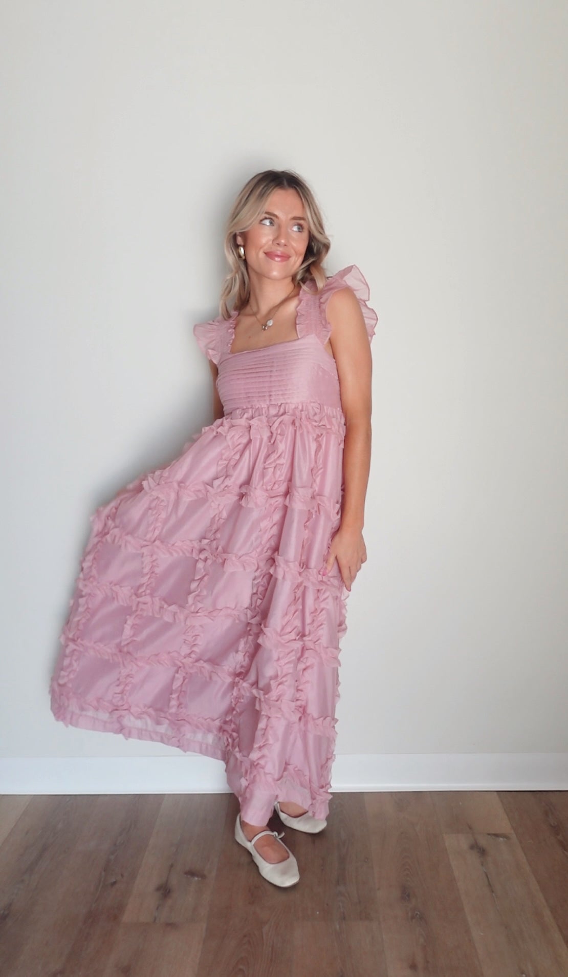Benny Midi Dress- Pink