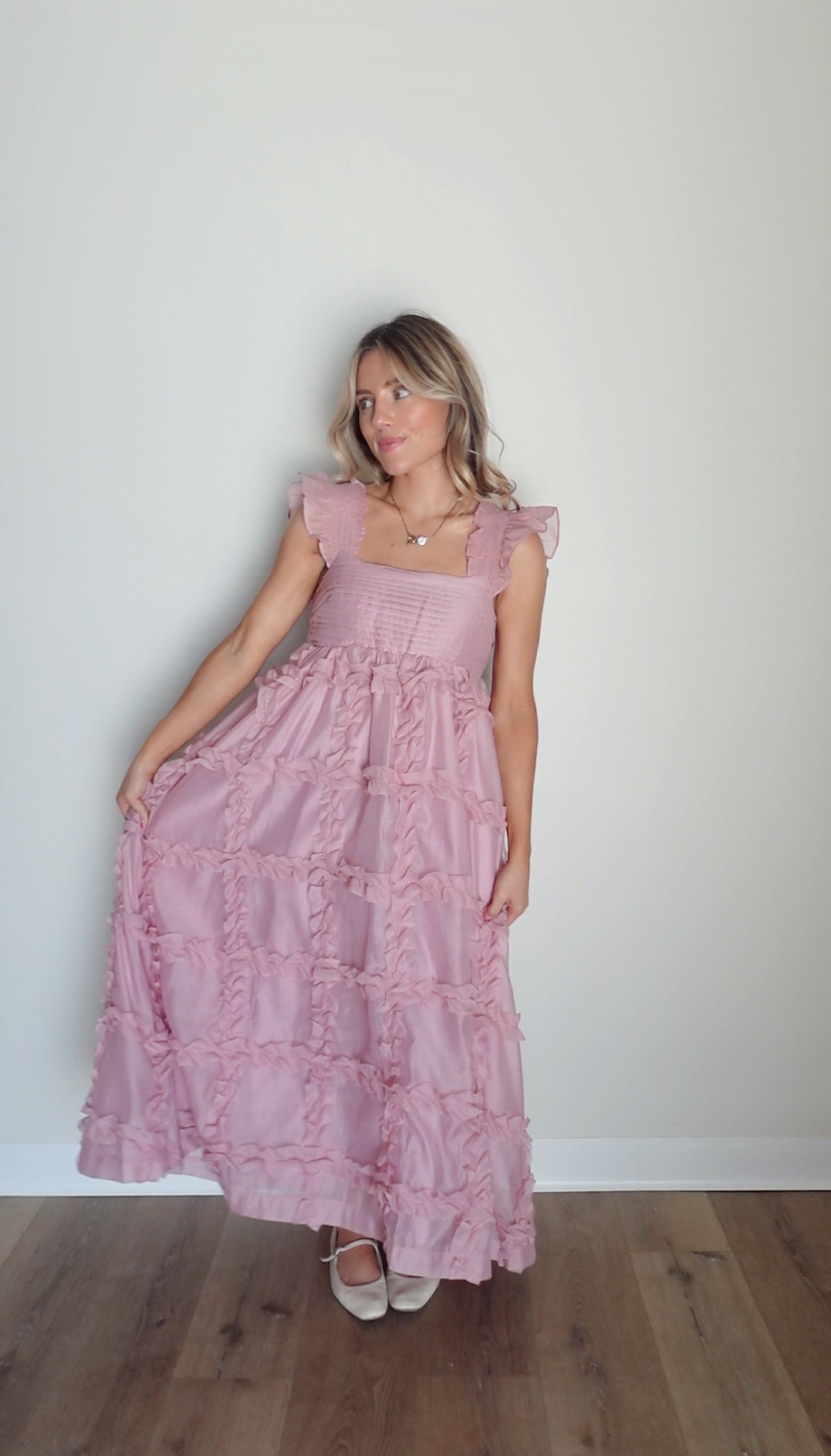 Benny Midi Dress- Pink