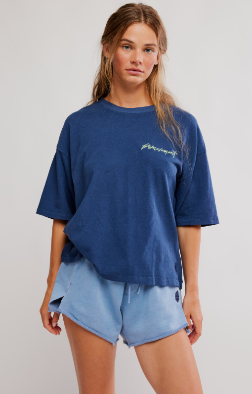 Logo Tackle Tee- Urban Navy