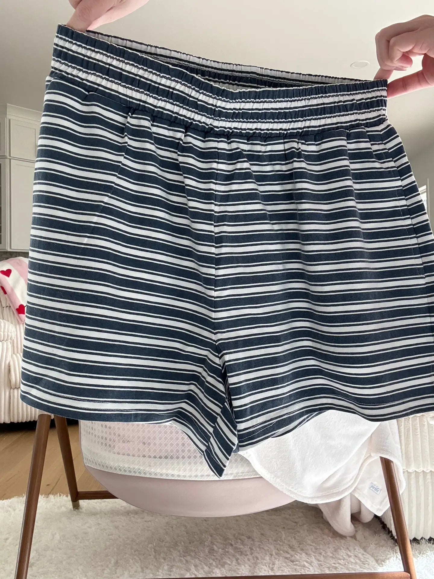 Billie Shorts- Navy Stripes