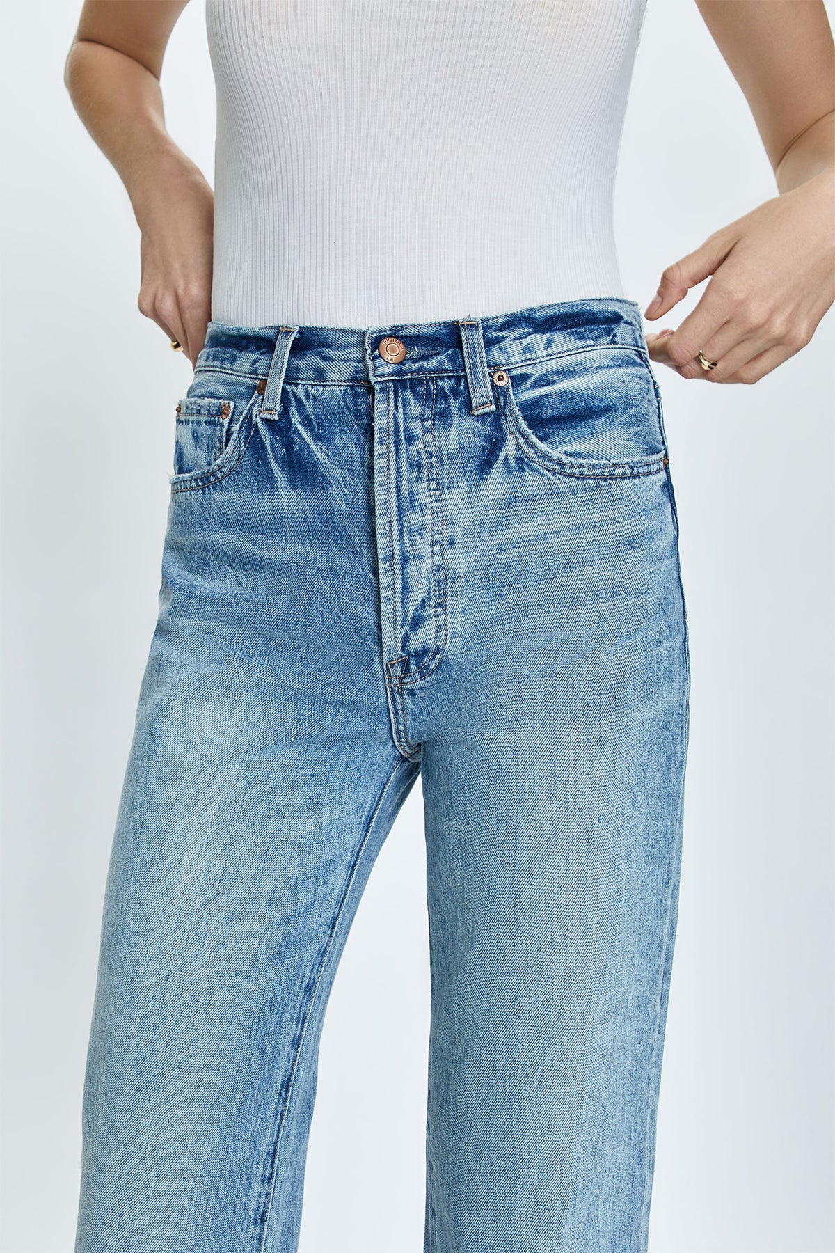 Cassie Super High Rise Straight Jean- Bramble