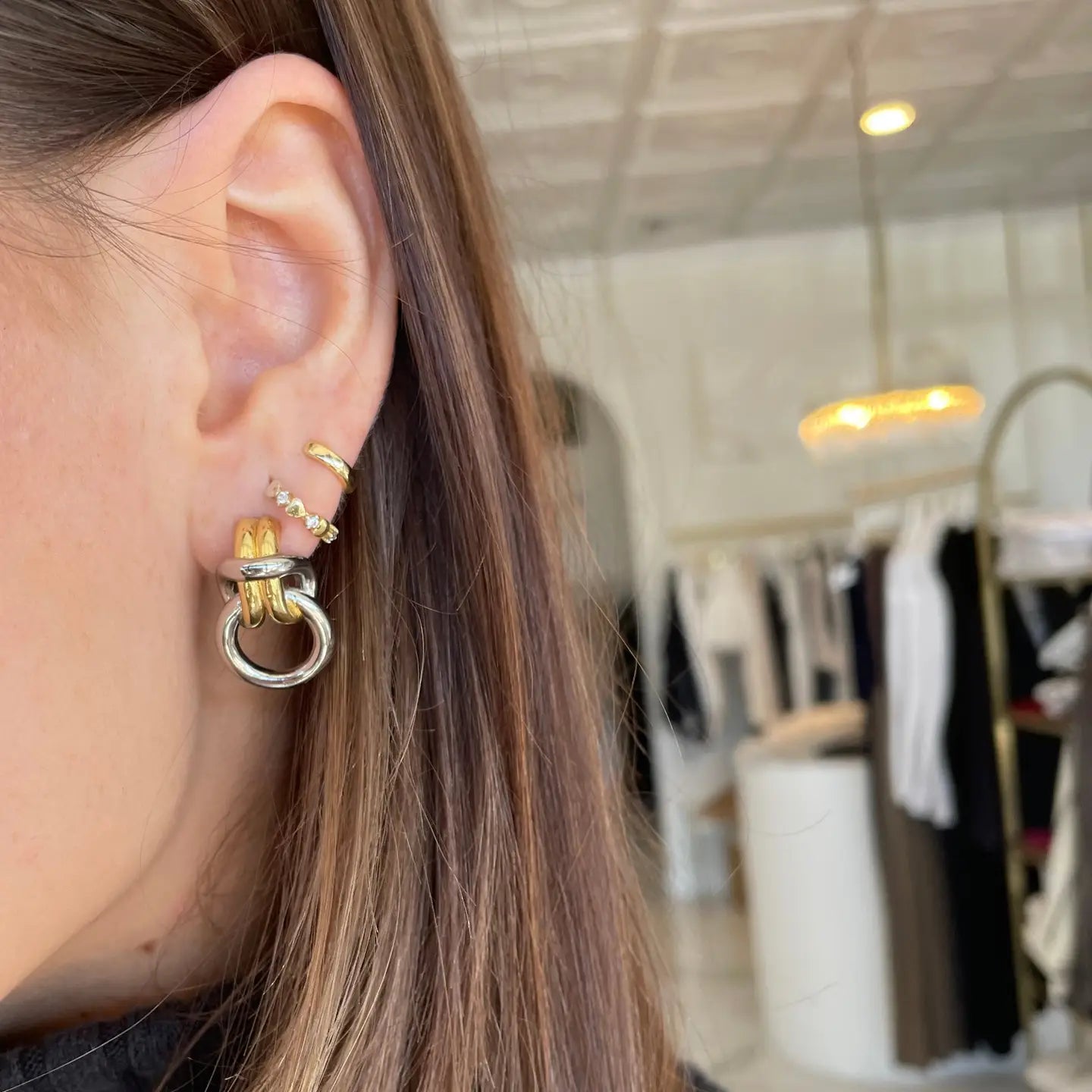 Chez Stud- Silver/Gold