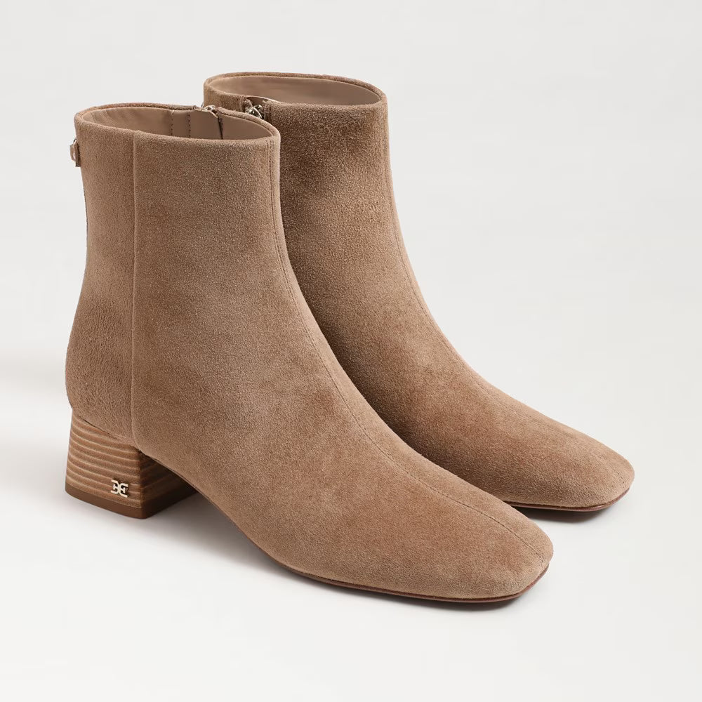 Paige Ankle Boots-Almond Taupe Suede