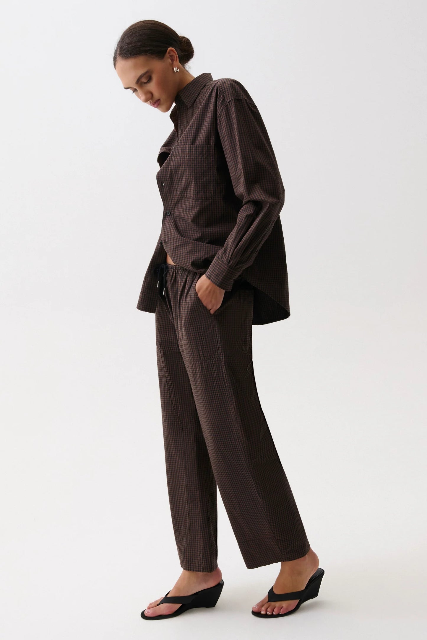 Theo Poplin Pant- Hot Toddy