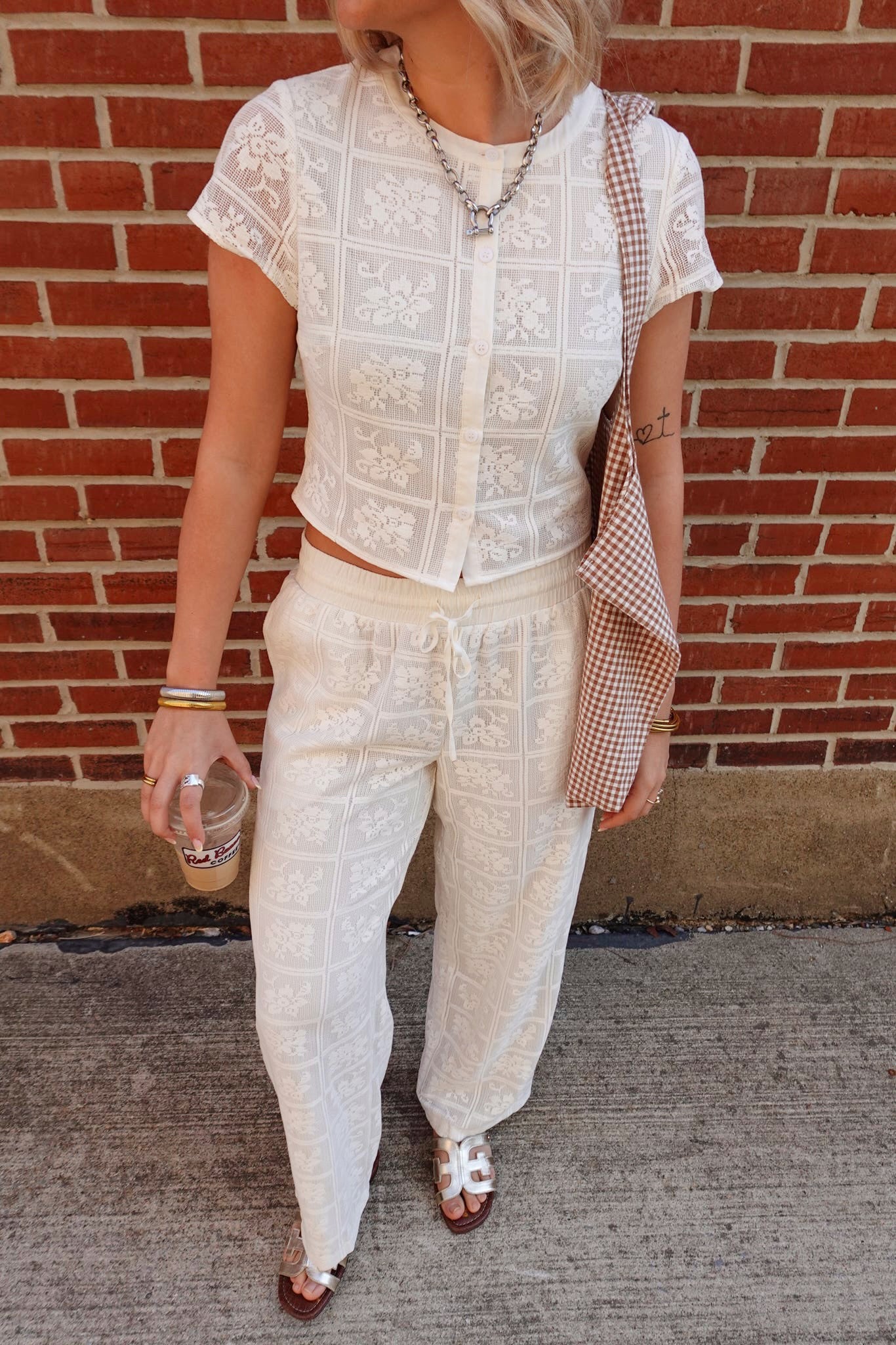 Carla Crochet Top- Ivory