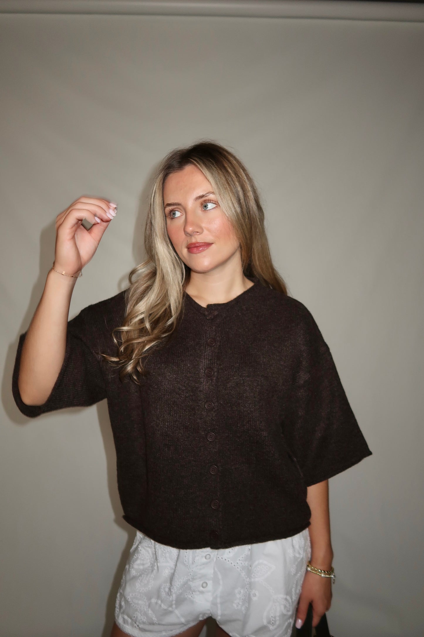 Monica Cardigan-Chocolate