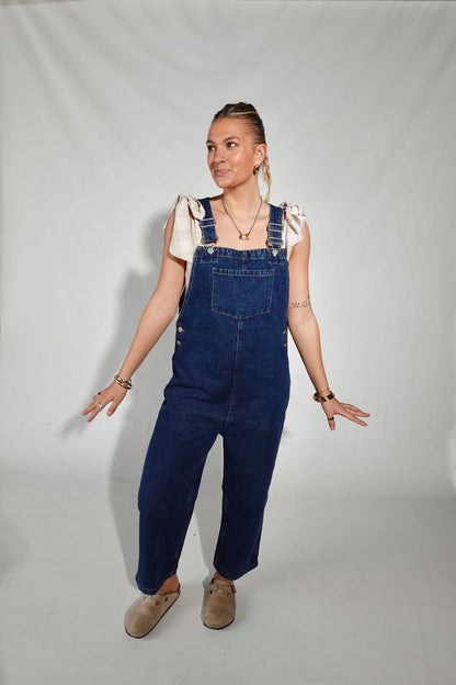 Dani Overalls- Dark Wash