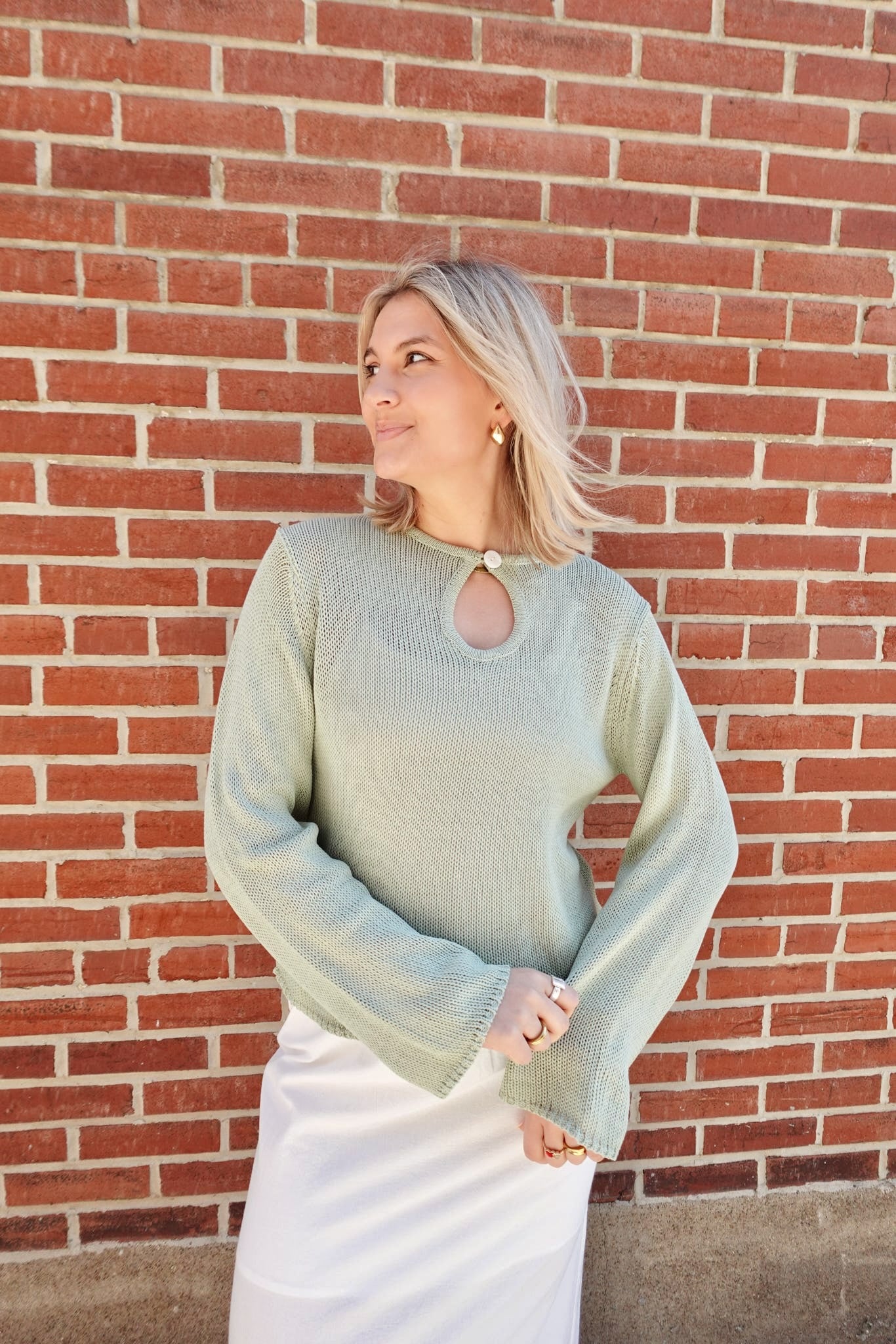 Willow Knit Top- Sage