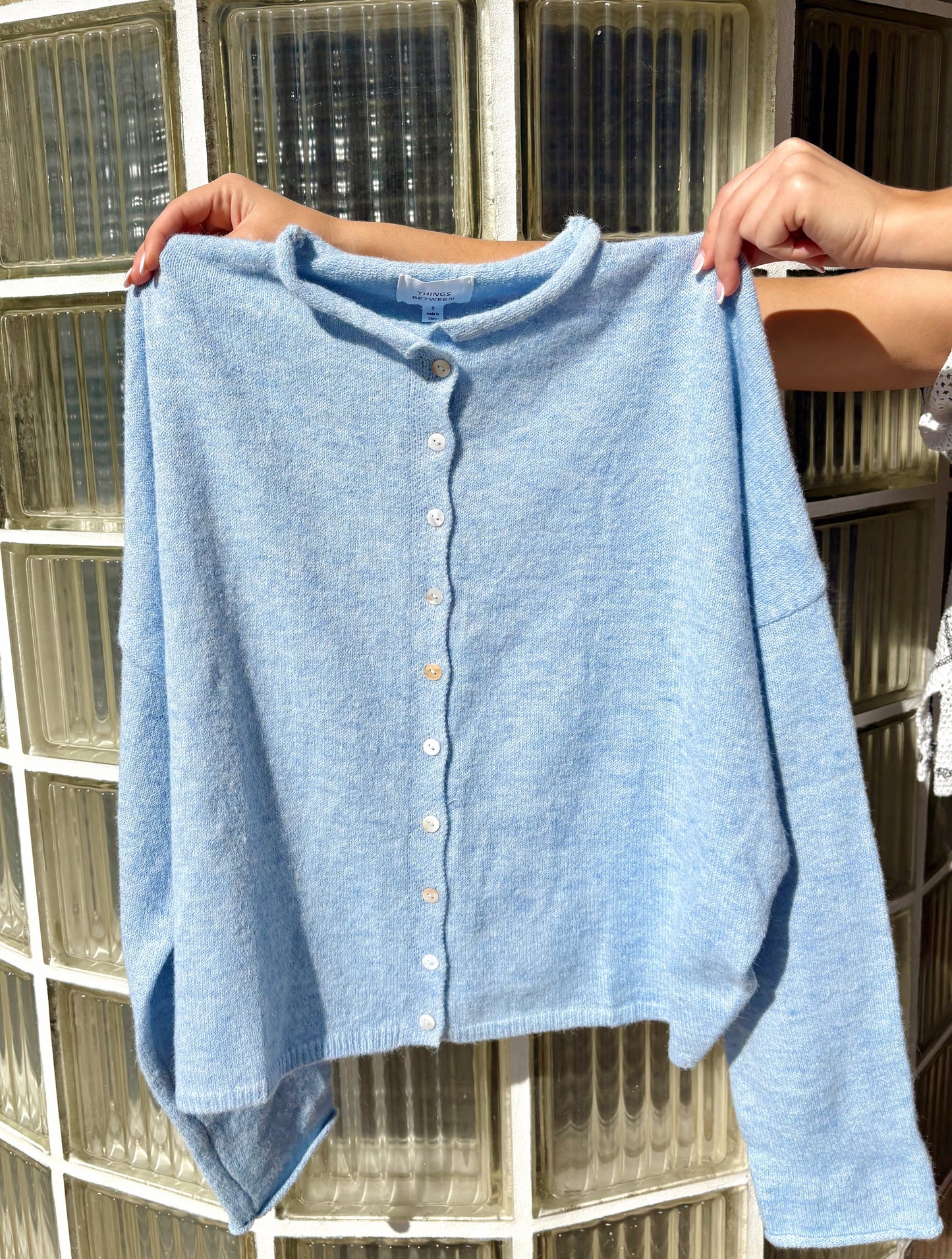 Piper Cardigan-Sky Blue