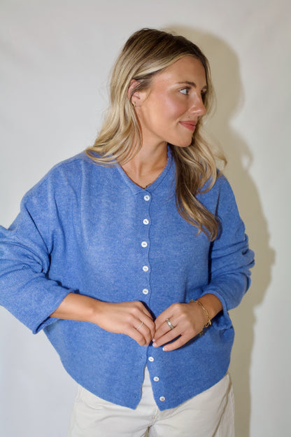 Piper Cardigan- Periwinkle Blue