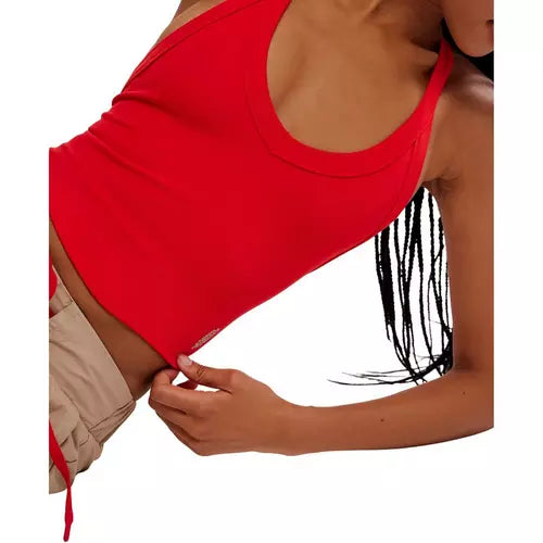 All Clear V-Neck Cami- Red