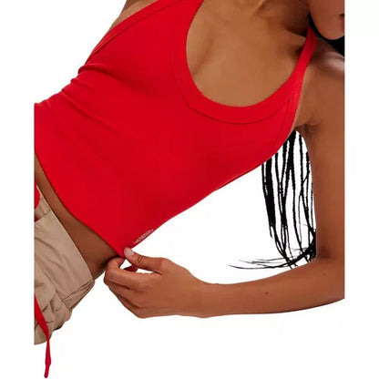 All Clear V-Neck Cami- Red