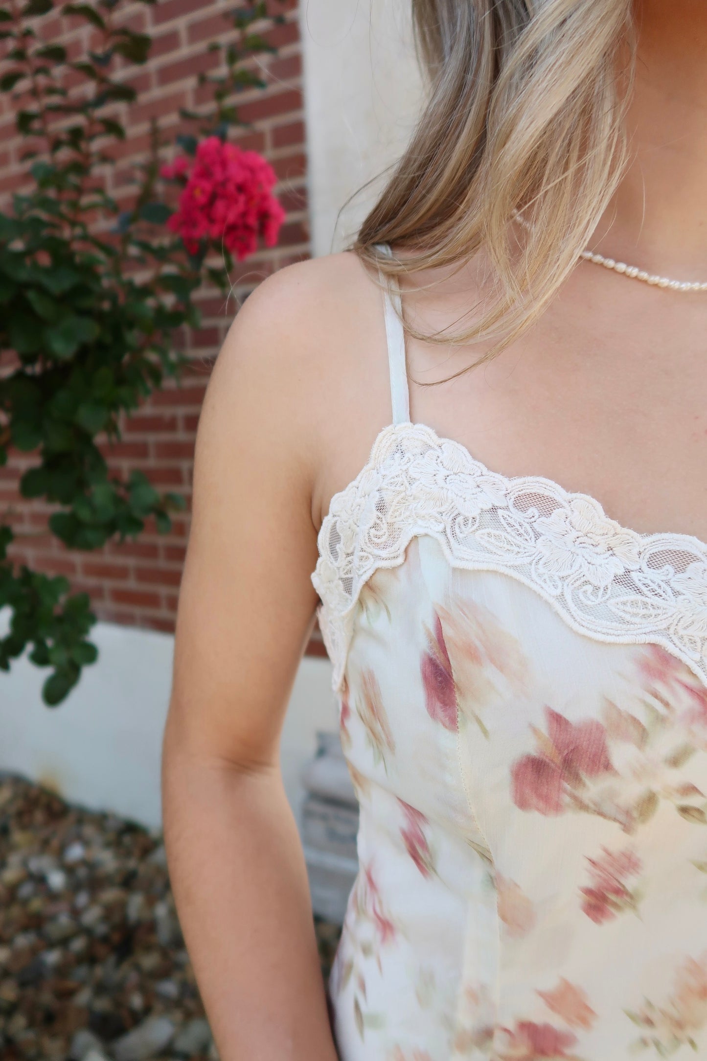 Marjorie Midi Dress- Cream Multi