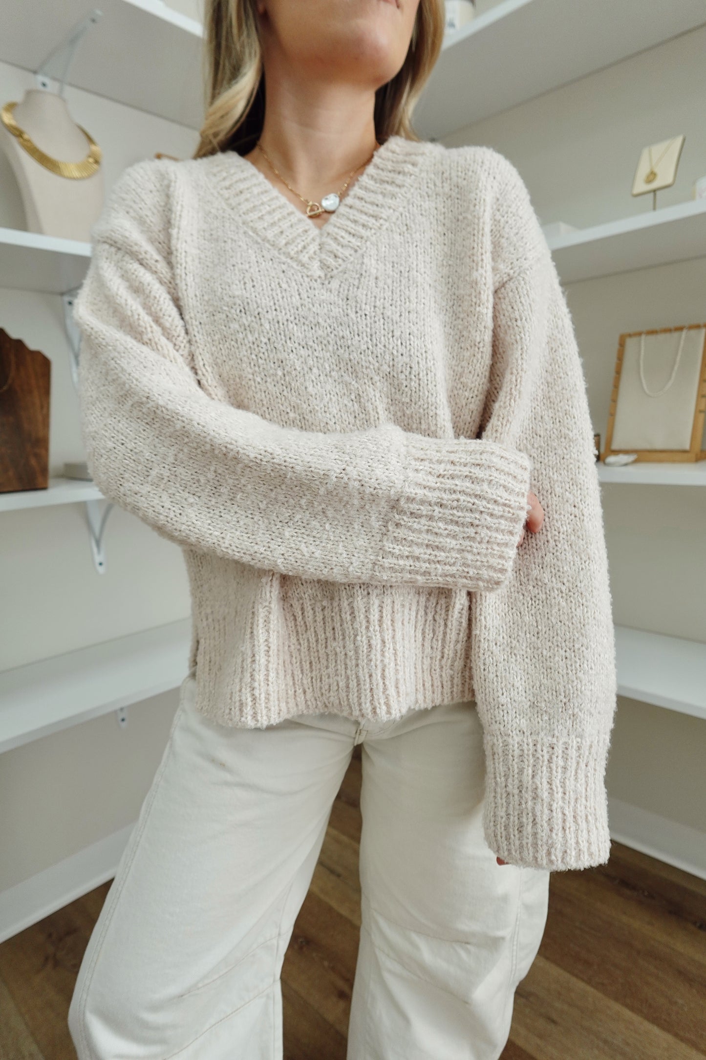 Glen Sweater- Cream