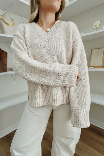 Glen Sweater- Cream