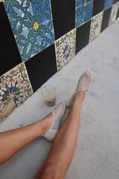 Kaylyn Flats-Oatmeal Crochet